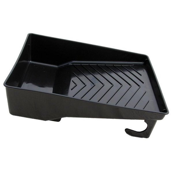 45 Paint Tray, 14938 in L, 11374 in W, 3 qt Capacity, Plastic, Black, Encore Plastics, Mfr#: 1000436